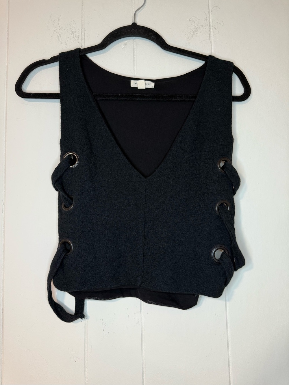 Urban Outfitters Silence + Noise Cropped Top with side lace up